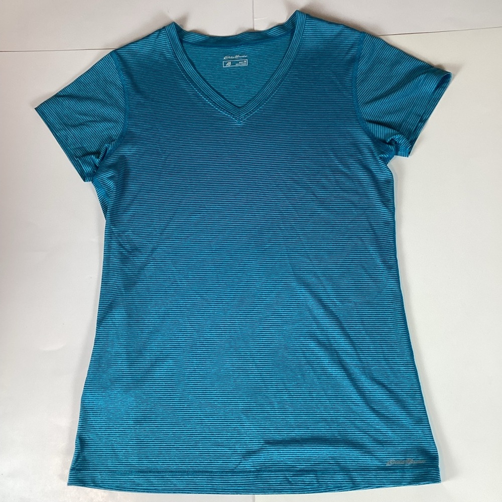 Eddie Bauer Womens T Shirt Size Medium Athletic Stretch Short Sleeve Comfort
